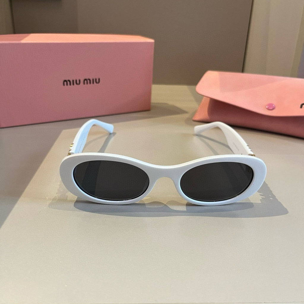 Miu Miu Cat-Eye Gold Lens Sunglasses for Men & Women - 487594 - detail image 2