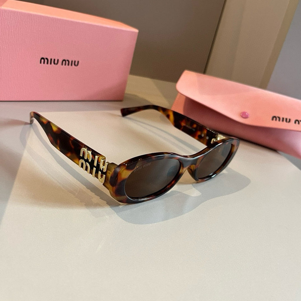 Miu Miu Cat-Eye Brown Lens Sunglasses for Men & Women - 487595