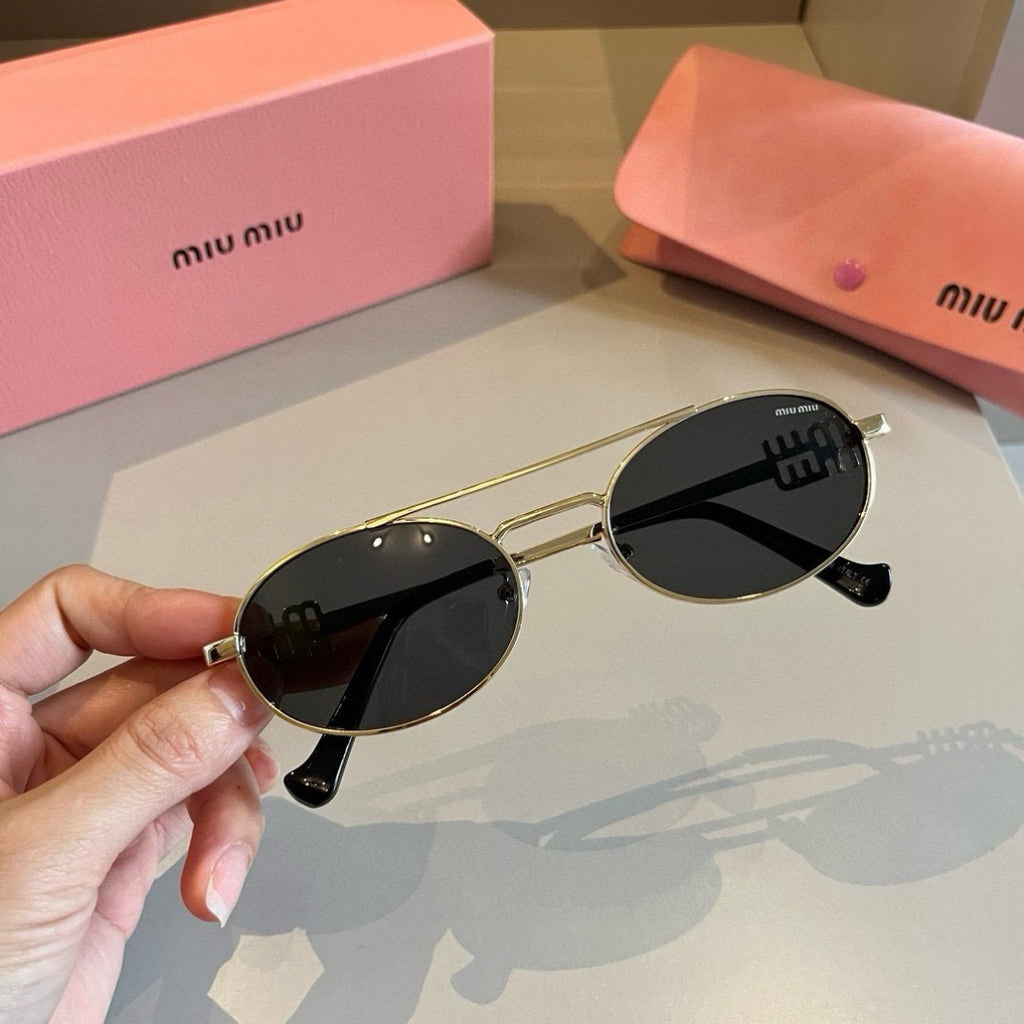 Miu Miu Metal Fashion Brown Lens Sunglasses for Men & Women - 432573 - detail image 3