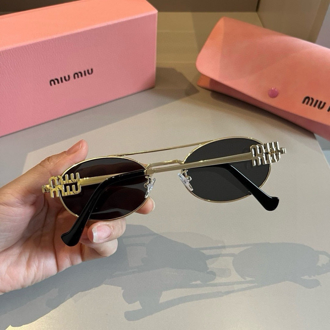 Miu Miu Metal Fashion Brown Lens Sunglasses for Men & Women - 466099 - detail image 6
