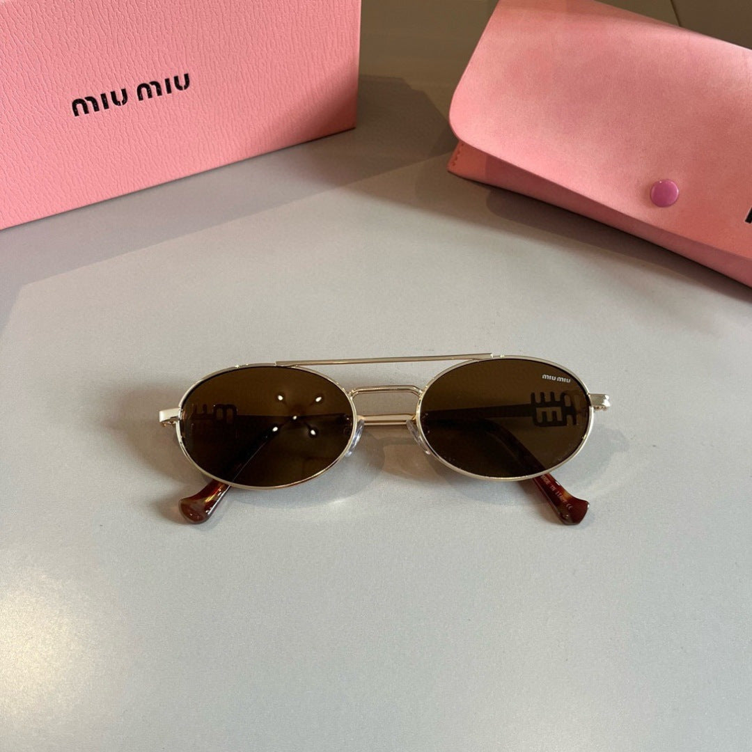 Miu Miu Metal Fashion Brown Lens Sunglasses for Men & Women - 466100 - detail image 5