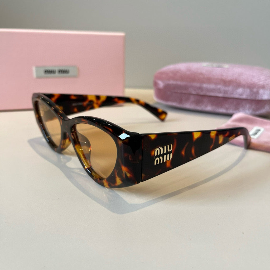 Miu Miu Cat-Eye Brown Lens Sunglasses for Men & Women - 399246 - detail image 3