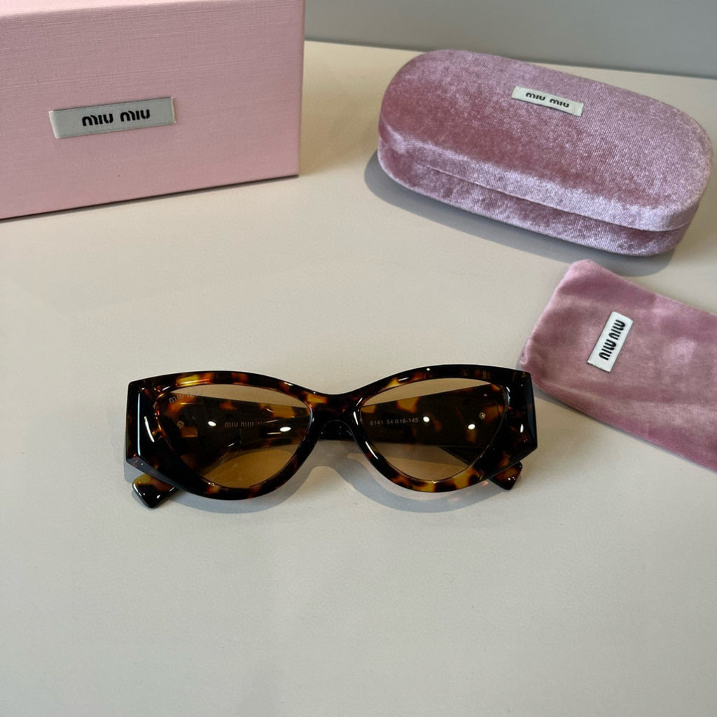Miu Miu Cat-Eye Brown Lens Sunglasses for Men & Women - 399246 - detail image 5