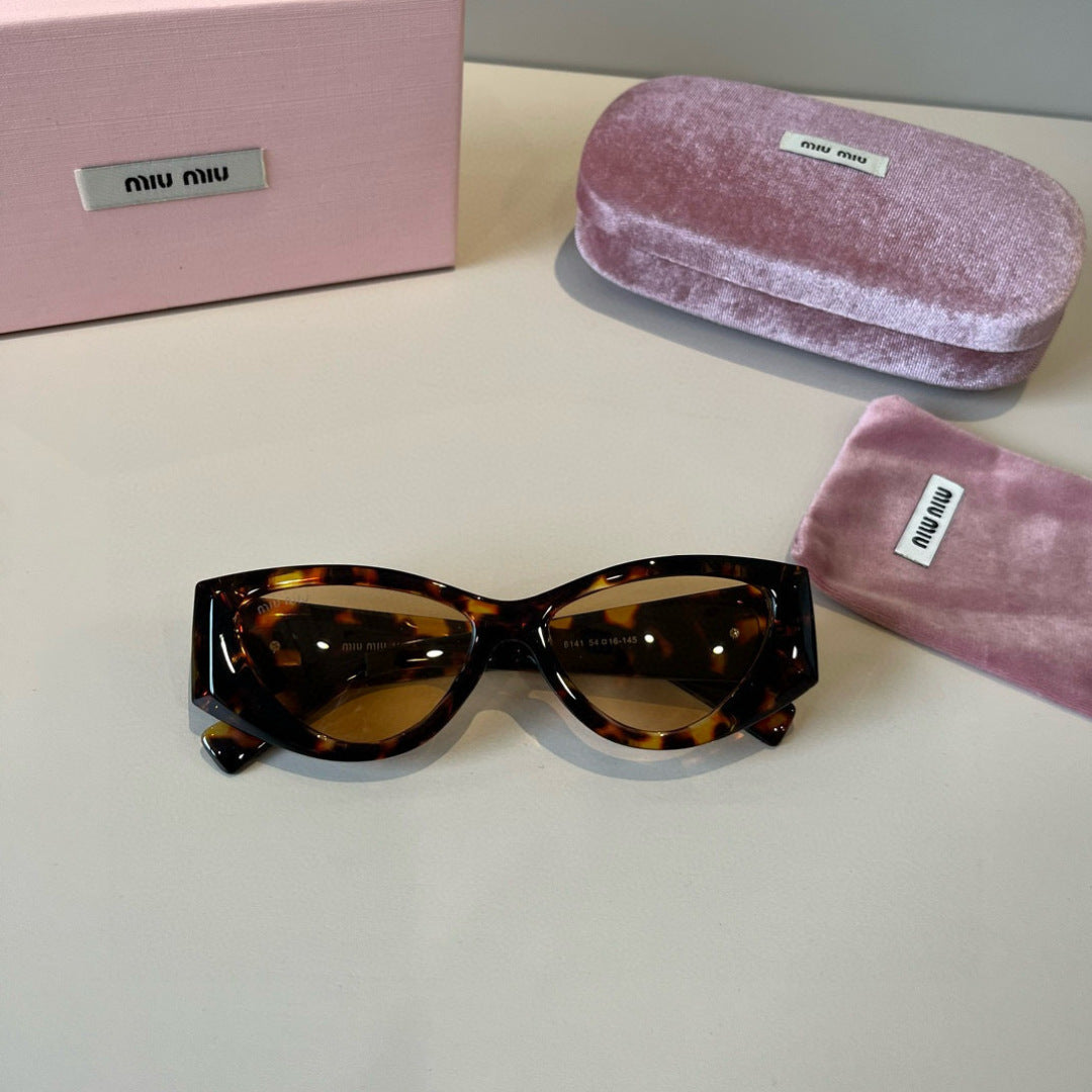 Miu Miu Cat-Eye Brown Lens Sunglasses for Men & Women - 399246 - detail image 5