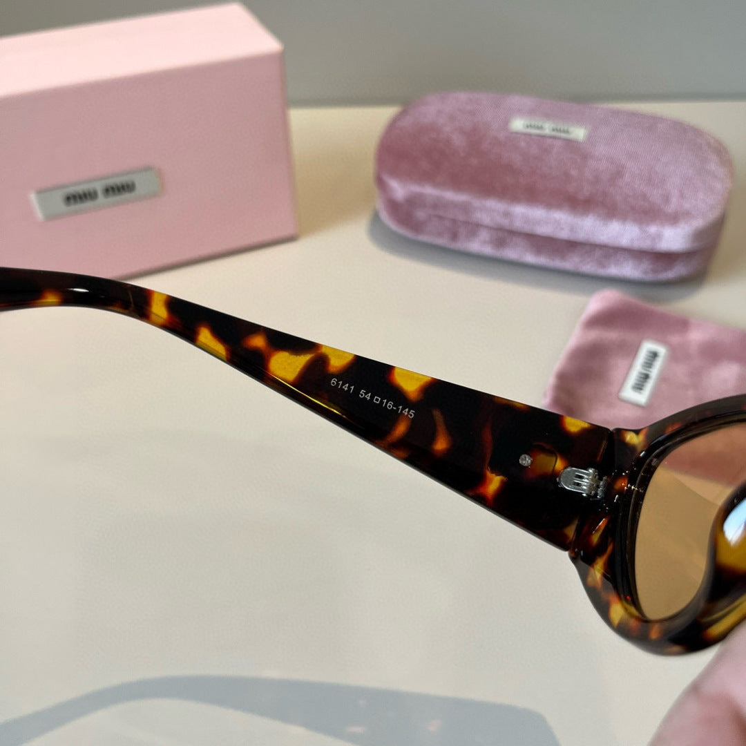 Miu Miu Cat-Eye Brown Lens Sunglasses for Men & Women - 399246 - detail image 8