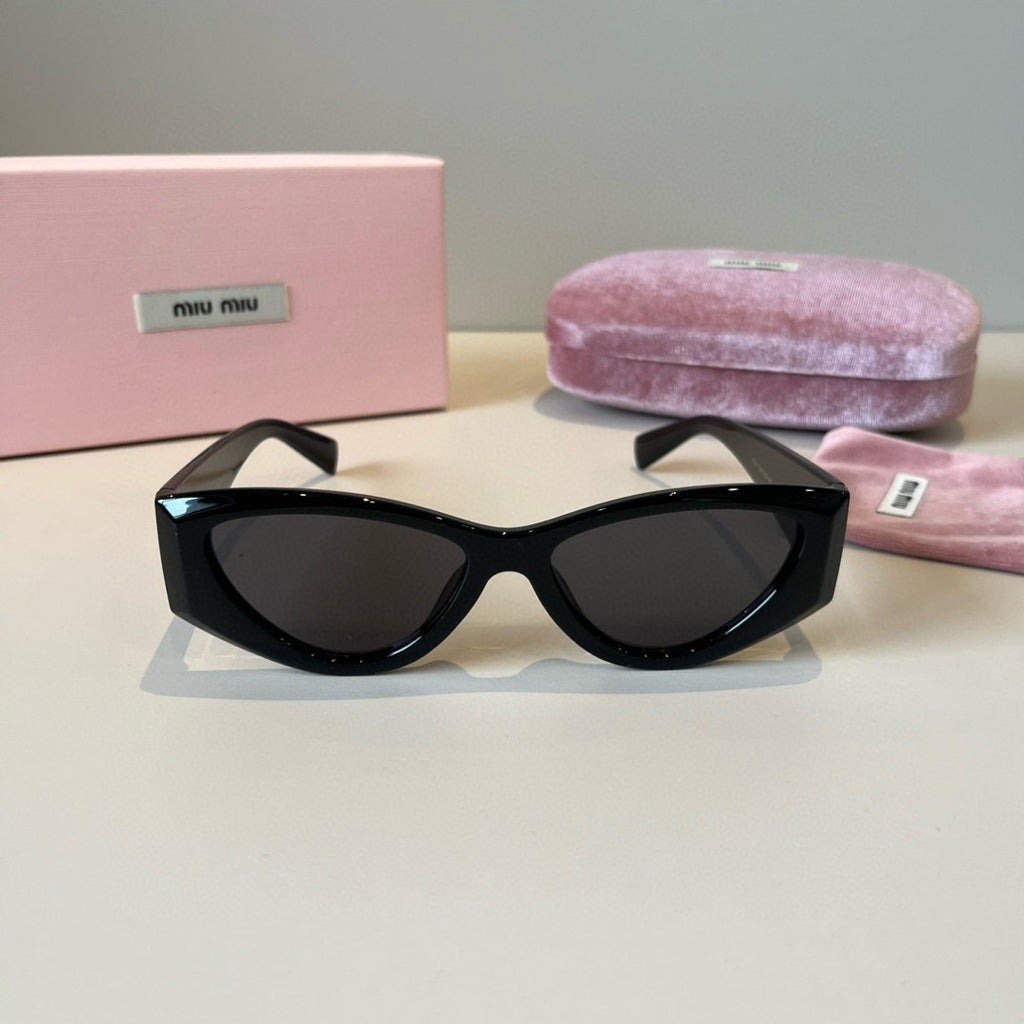 Miu Miu Cat-Eye Black Lens Sunglasses for Men & Women - 399247 - detail image 2