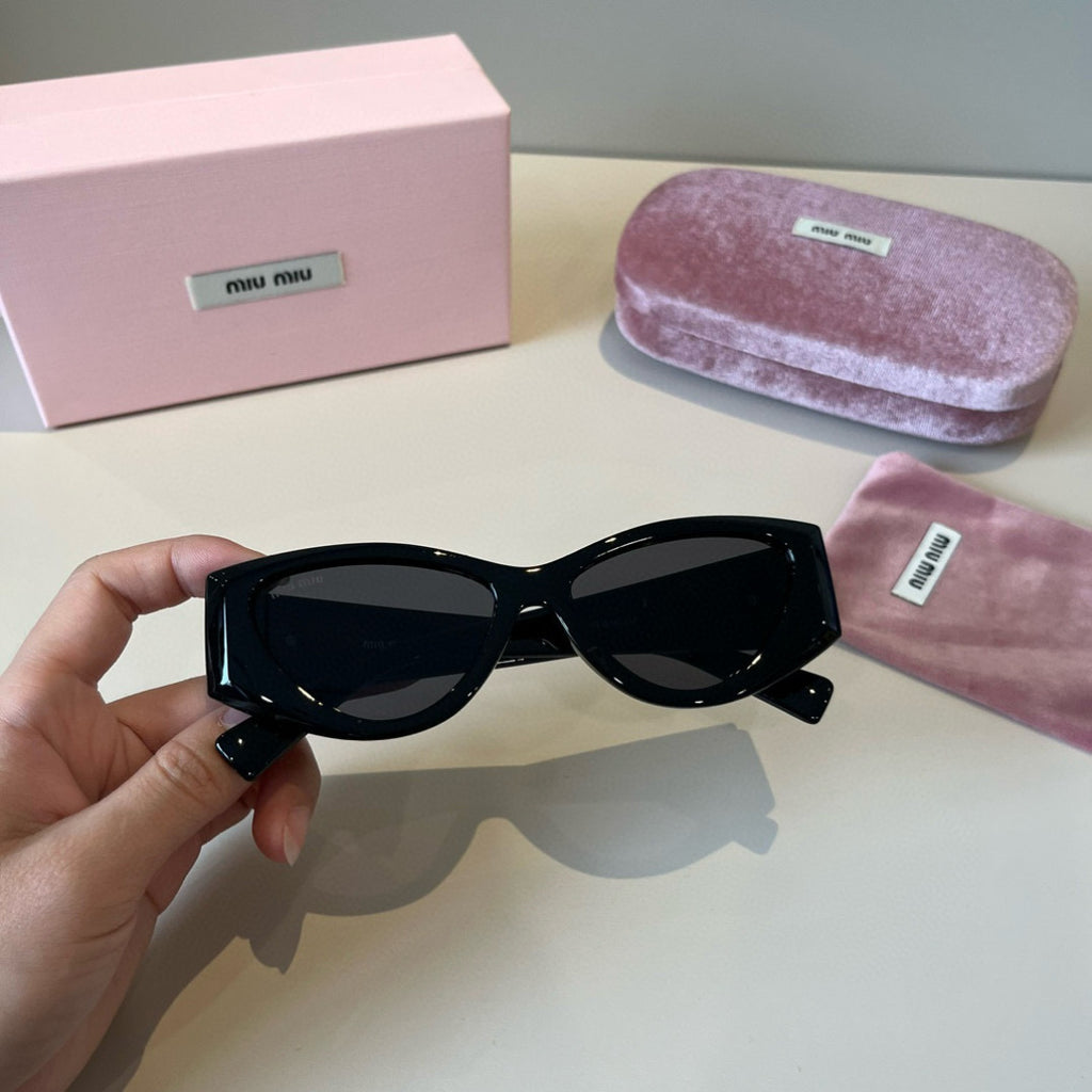 Miu Miu Cat-Eye Black Lens Sunglasses for Men & Women - 399247 - detail image 6