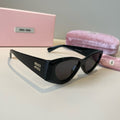 Miu Miu Cat-Eye Black Lens Sunglasses for Men & Women - 399247