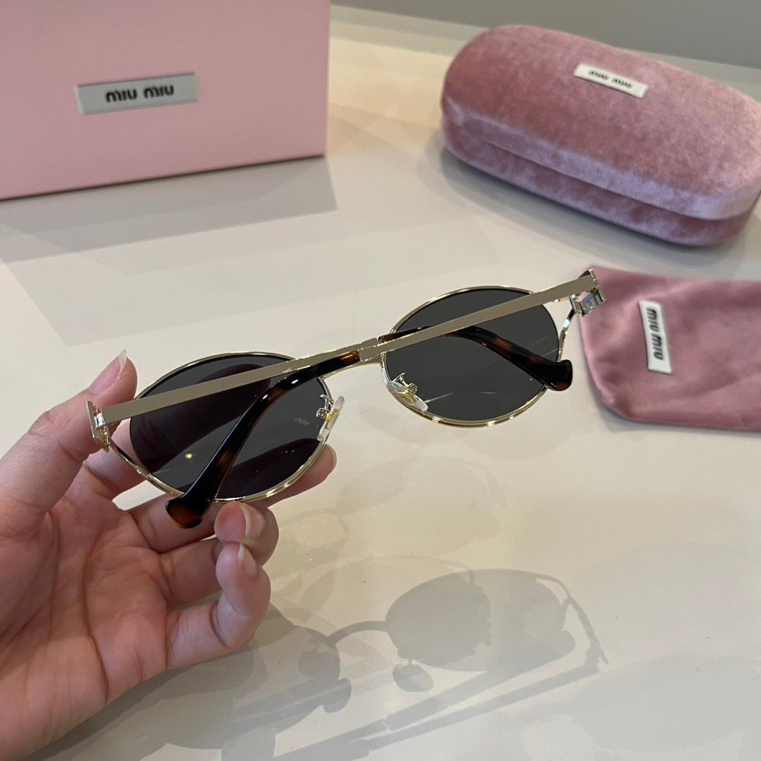 Miu Miu Metal Fashion Silver Lens Sunglasses for Men & Women - 432563 - detail image 5