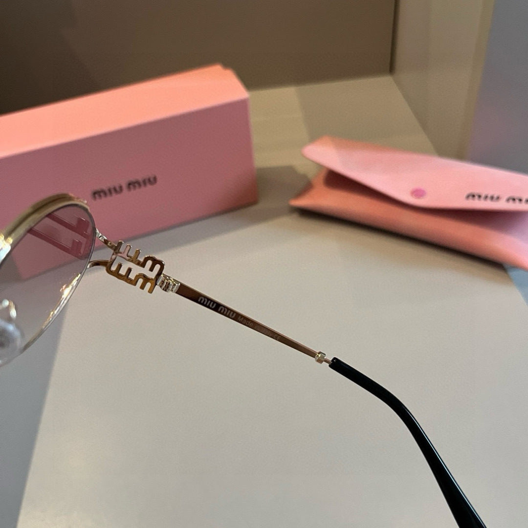 Miu Miu Metal Fashion Silver Lens Sunglasses for Men & Women - 432564 - detail image 7