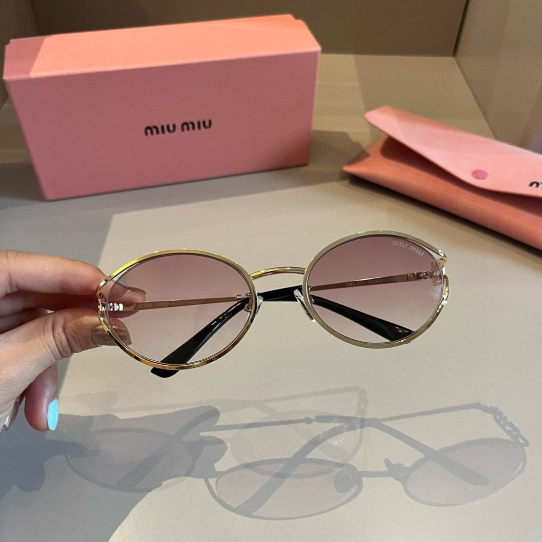 Miu Miu Metal Fashion Silver Lens Sunglasses for Men & Women - 432564 - detail image 3