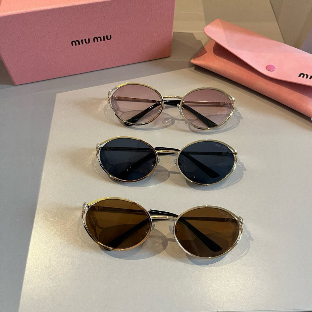 Miu Miu Metal Fashion Silver Lens Sunglasses for Men & Women - 432564 - detail image 9