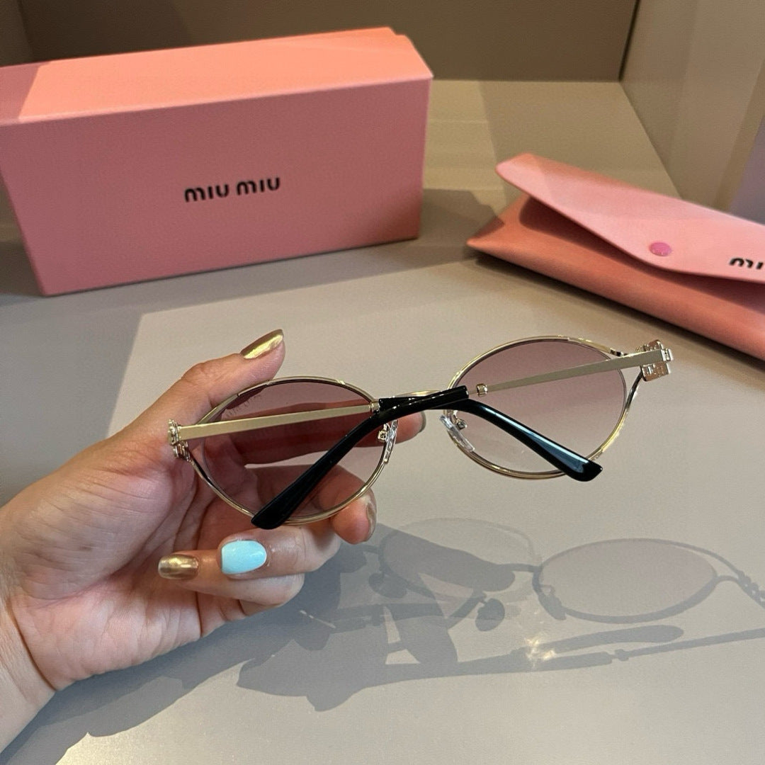 Miu Miu Metal Fashion Silver Lens Sunglasses for Men & Women - 432564 - detail image 6