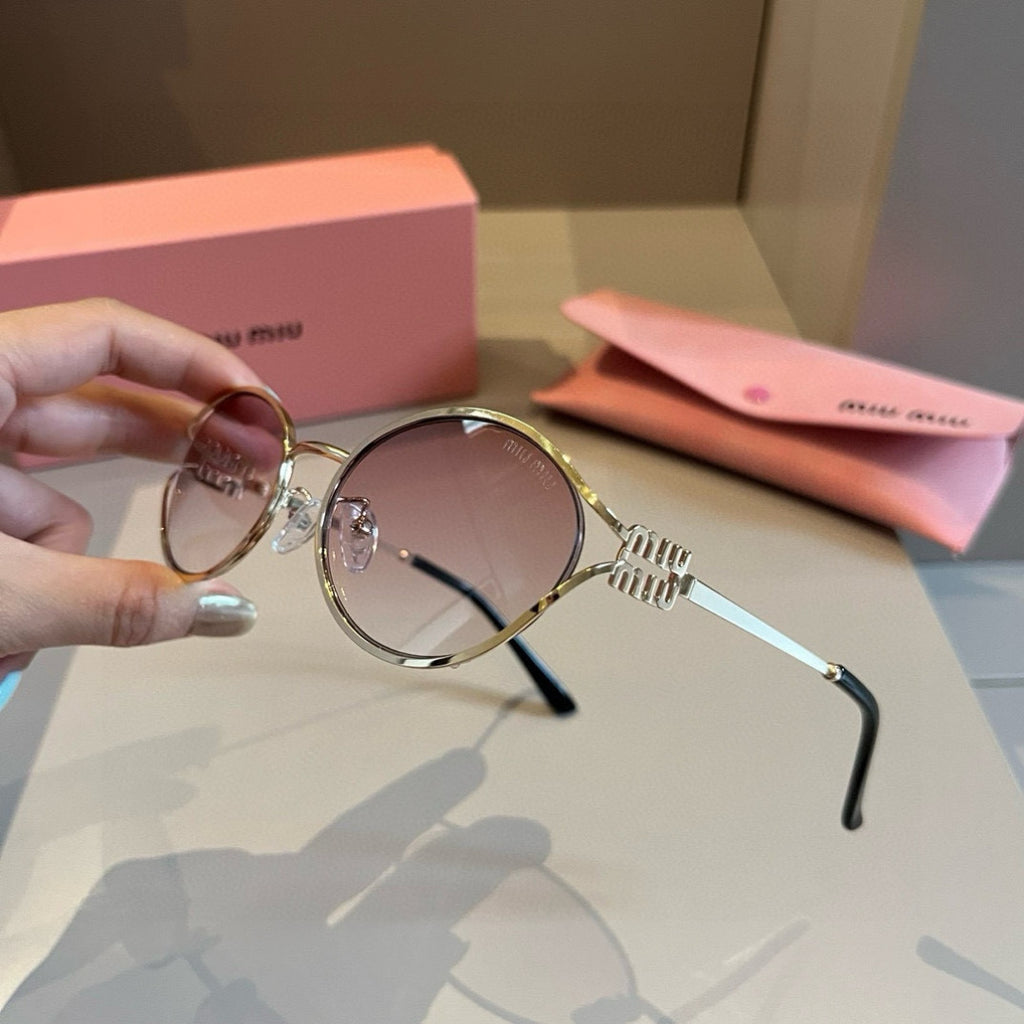 Miu Miu Metal Fashion Silver Lens Sunglasses for Men & Women - 432564 - detail image 2