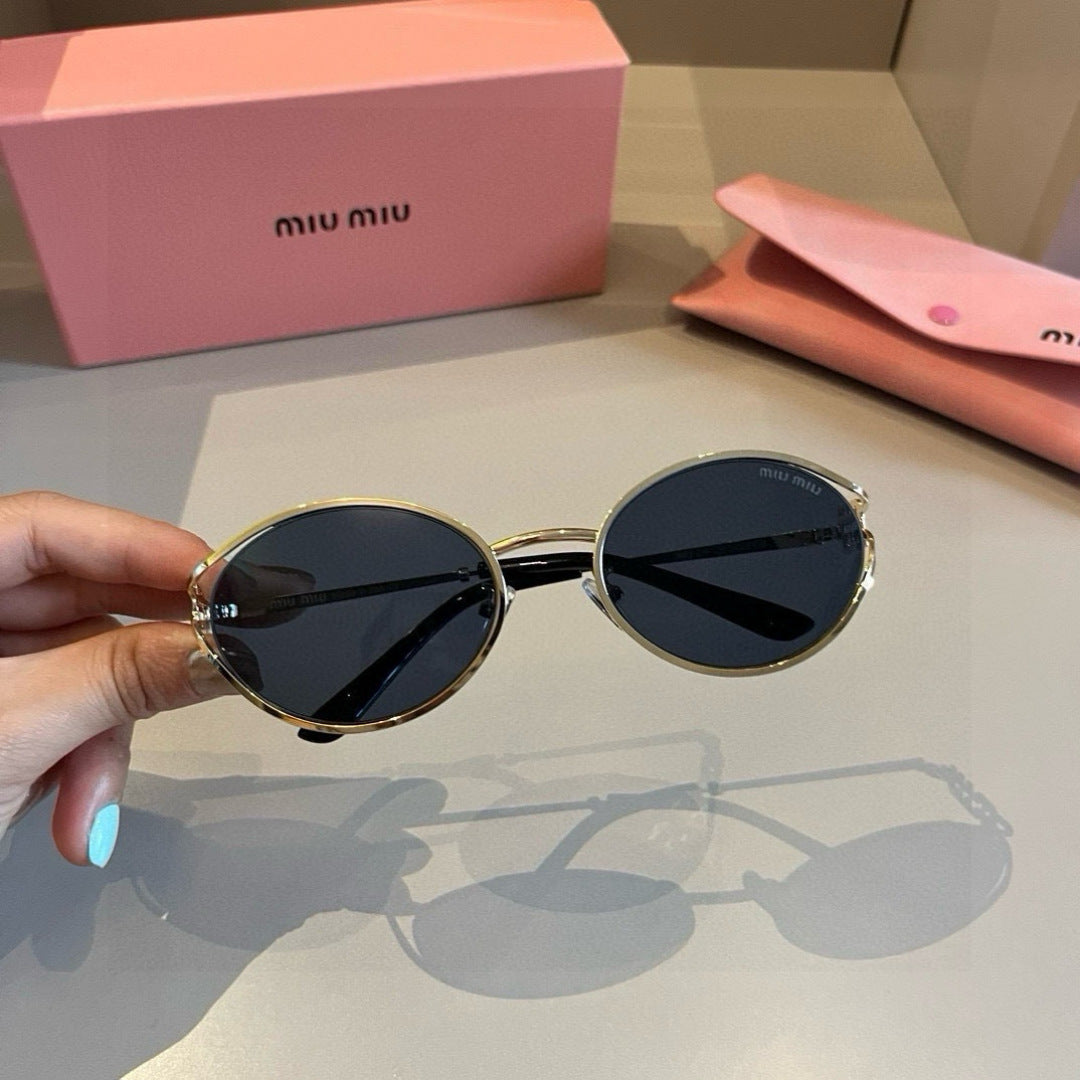 Miu Miu Metal Fashion Brown Lens Sunglasses for Men & Women - 432566 - detail image 2