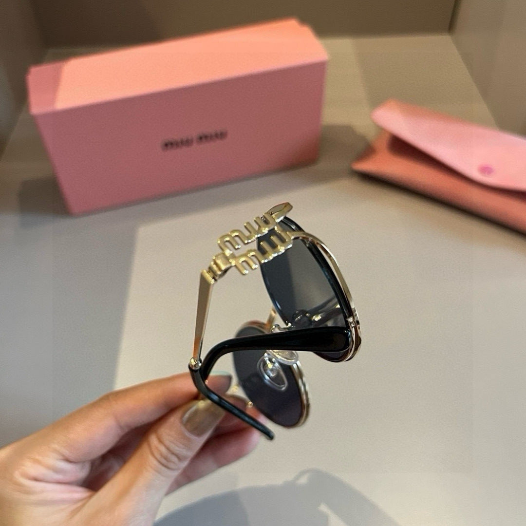 Miu Miu Metal Fashion Brown Lens Sunglasses for Men & Women - 432566 - detail image 4
