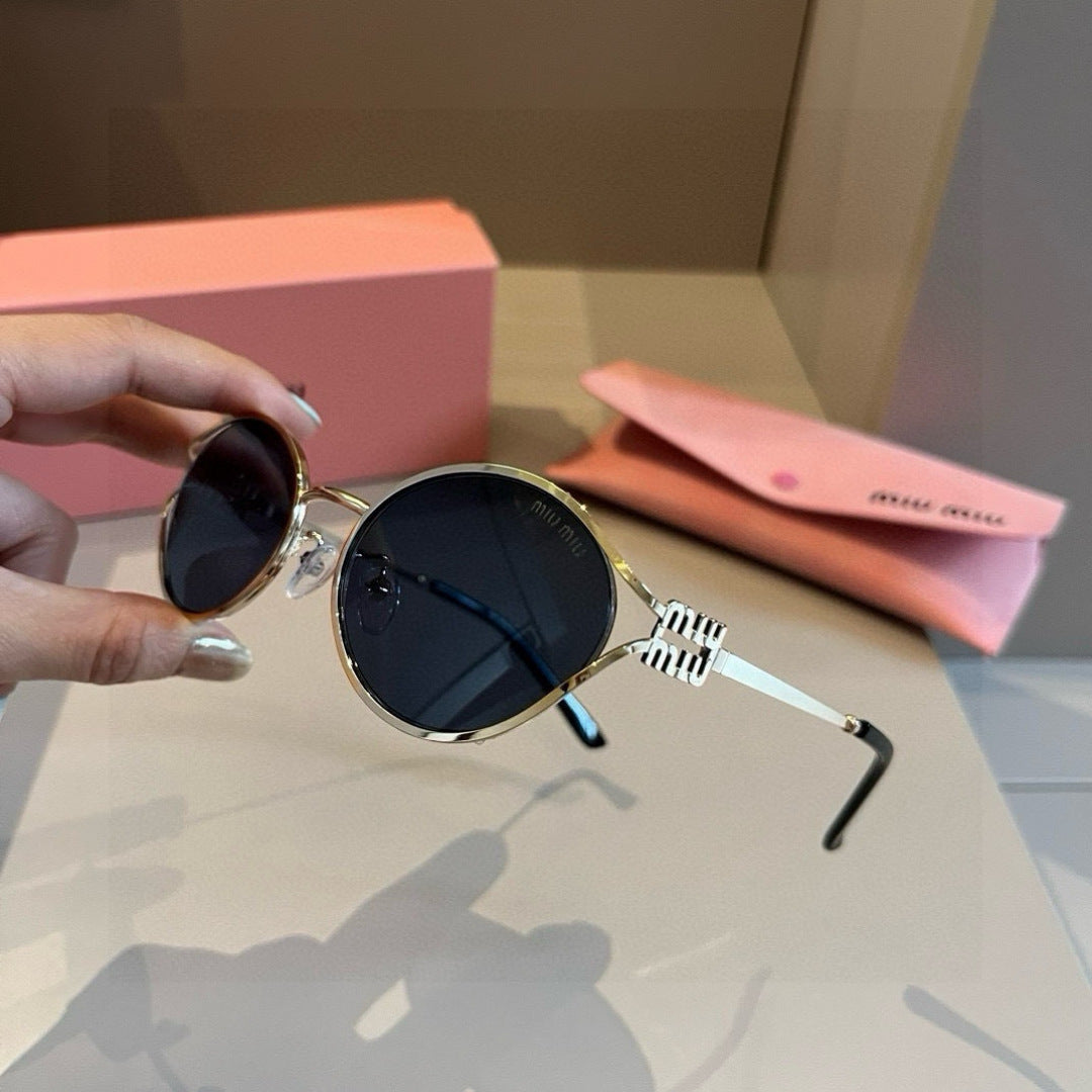Miu Miu Metal Fashion Brown Lens Sunglasses for Men & Women - 432566 - detail image 3