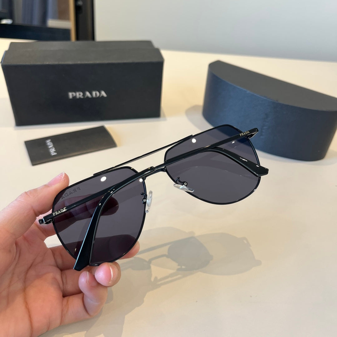 Prada Polarized Fashion Black Lens Sunglasses for Men - 358388 - detail image 7