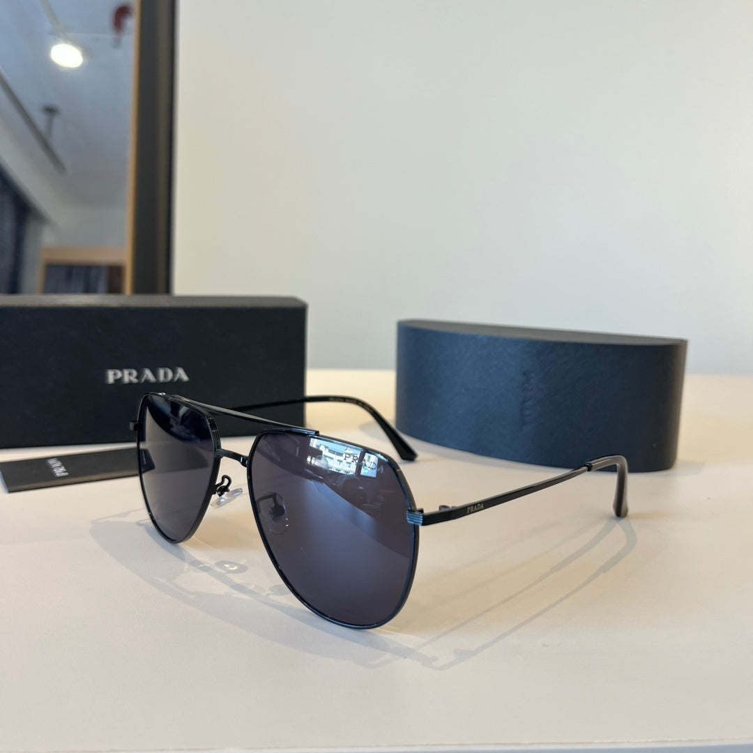 Prada Polarized Fashion Black Lens Sunglasses for Men - 358388 - detail image 3