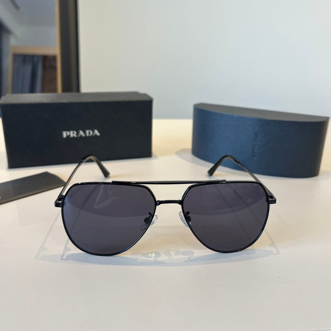 Prada Polarized Fashion Black Lens Sunglasses for Men - 358388 - detail image 2