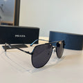Prada Polarized Fashion Black Lens Sunglasses for Men - 358388