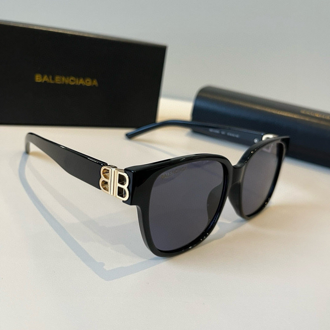 Balenciaga Folding Square Black Lens Sunglasses for Men & Women - 358658