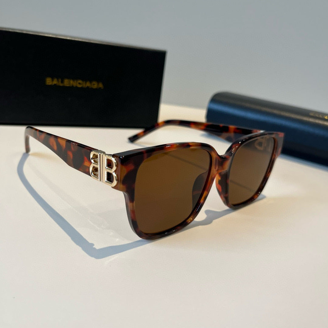 Balenciaga Folding Square Black Lens Sunglasses for Men & Women - 358660