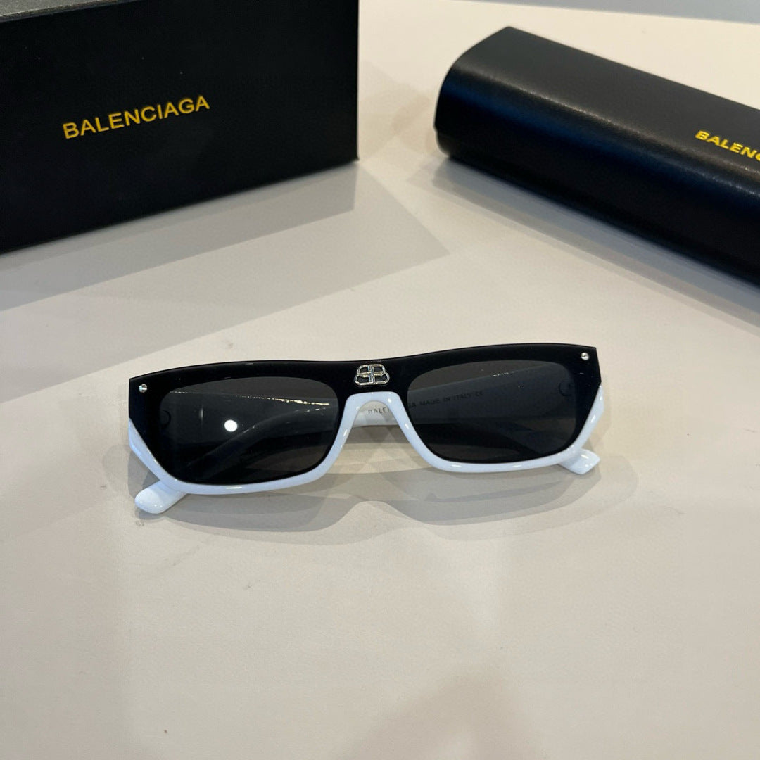 Balenciaga Rectangular Silver Lens Sunglasses for Men & Women - 358640 - detail image 6