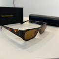 Balenciaga Rectangular Brown Lens Sunglasses for Men & Women - 358641