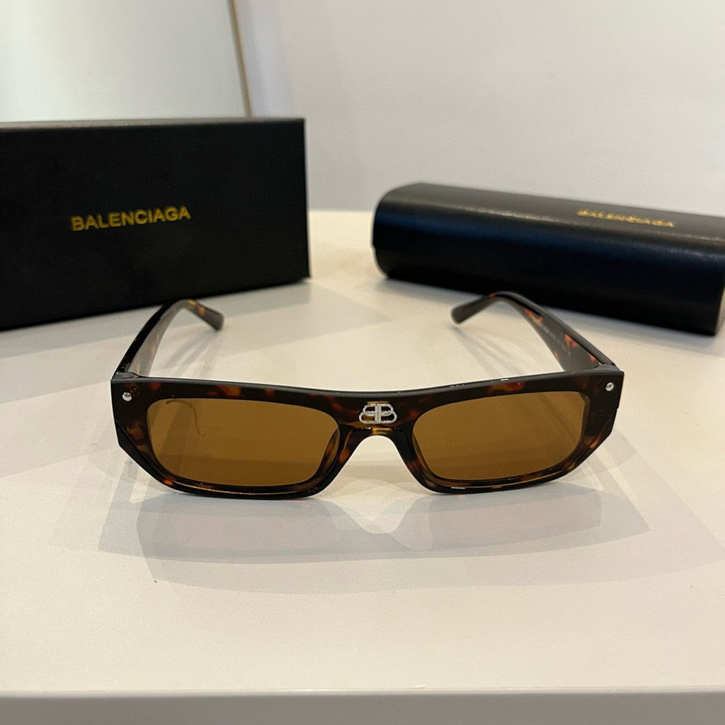 Balenciaga Rectangular Brown Lens Sunglasses for Men & Women - 358641 - detail image 2