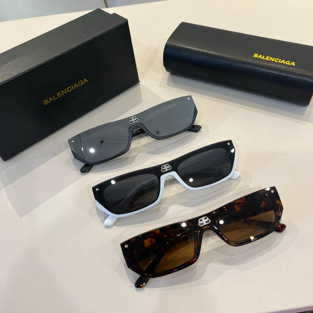 Balenciaga Rectangular Brown Lens Sunglasses for Men & Women - 358641 - detail image 10