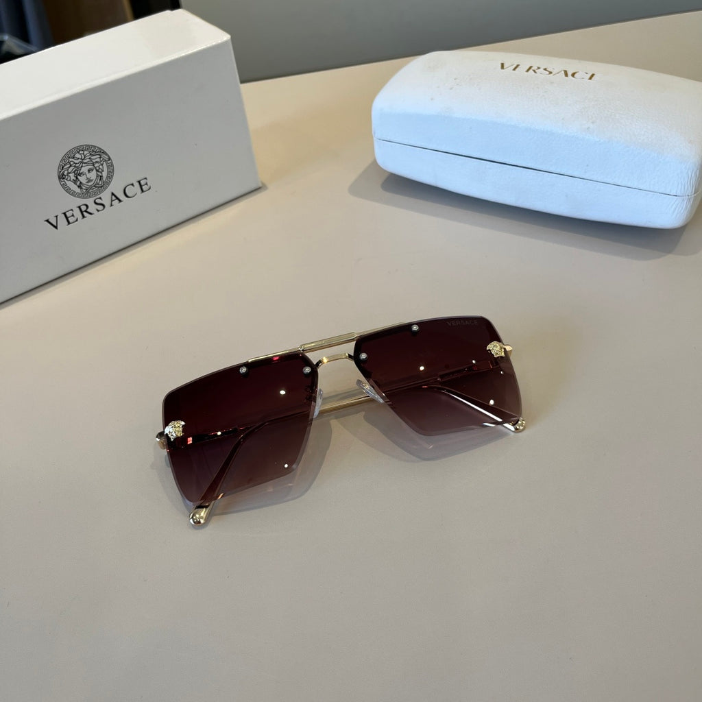 Versace Polarized Fashion Red Lens Sunglasses for Men - detail image 8