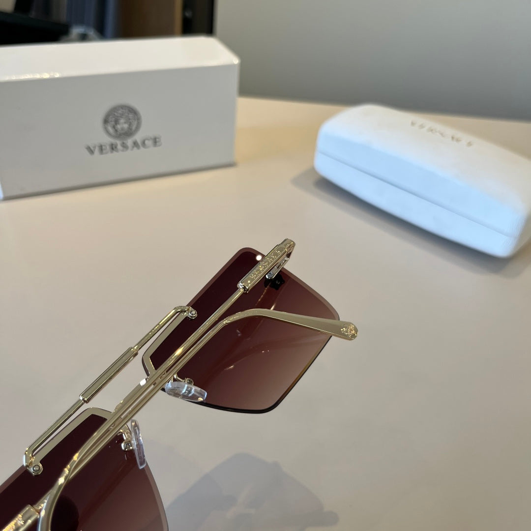 Versace Polarized Fashion Red Lens Sunglasses for Men - detail image 5