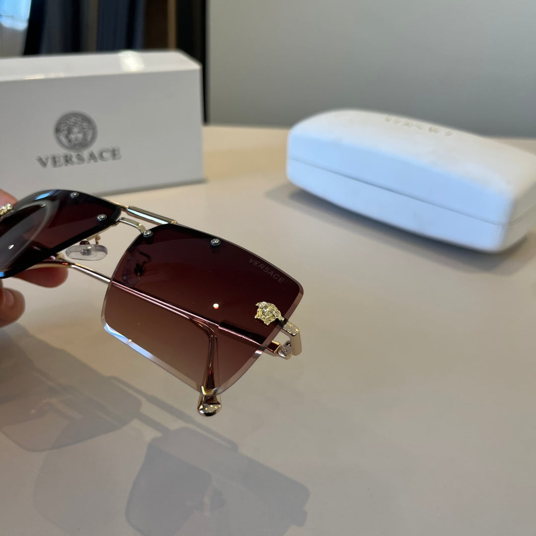 Versace Polarized Fashion Red Lens Sunglasses for Men - detail image 7