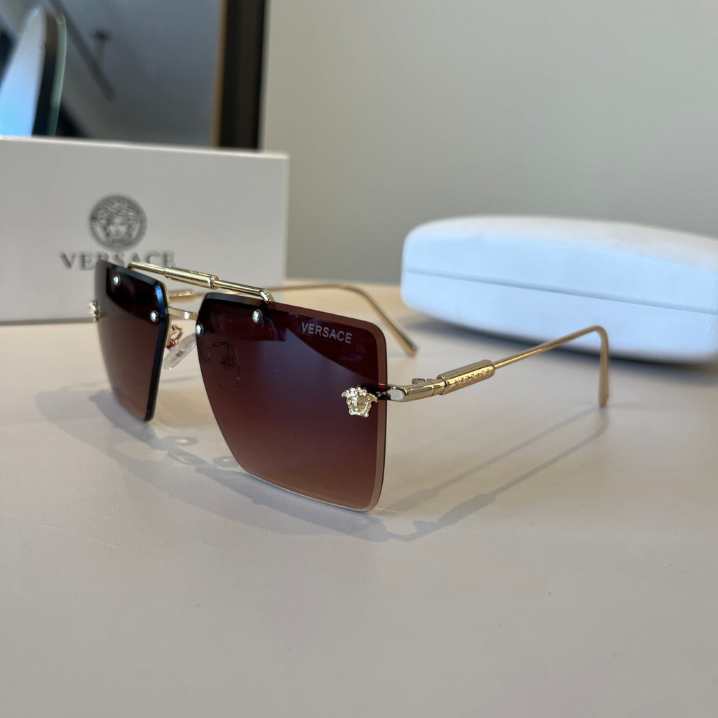 Versace Polarized Fashion Red Lens Sunglasses for Men - detail image 3