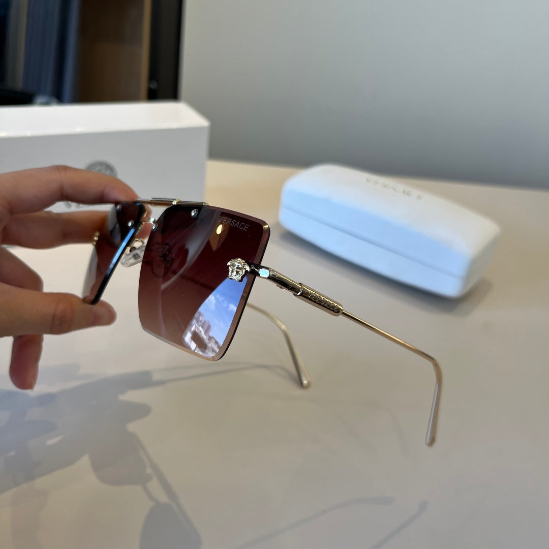 Versace Polarized Fashion Red Lens Sunglasses for Men - detail image 4