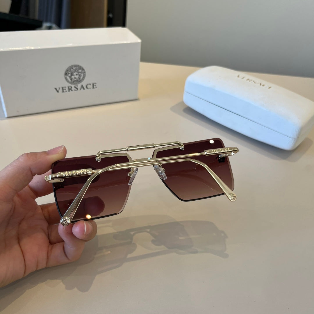 Versace Polarized Fashion Red Lens Sunglasses for Men - detail image 6