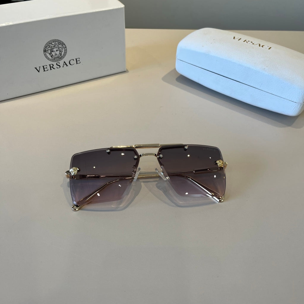 Versace Polarized Fashion Silver Lens Sunglasses for Men - 867244 - detail image 7