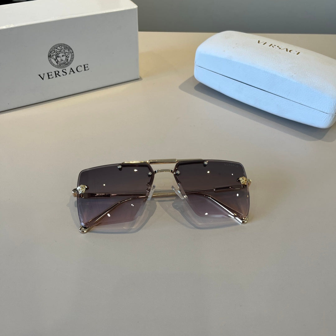 Versace Polarized Fashion Silver Lens Sunglasses for Men - 867244 - detail image 7