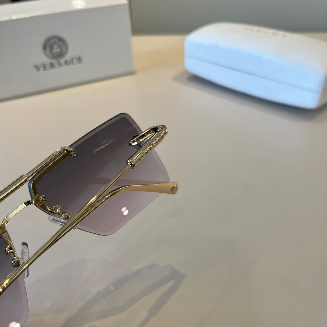 Versace Polarized Fashion Silver Lens Sunglasses for Men - 867244 - detail image 4