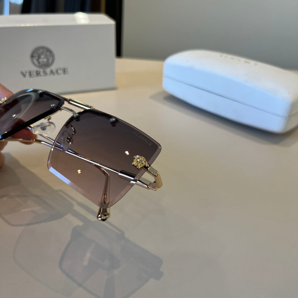 Versace Polarized Fashion Silver Lens Sunglasses for Men - 867244 - detail image 6
