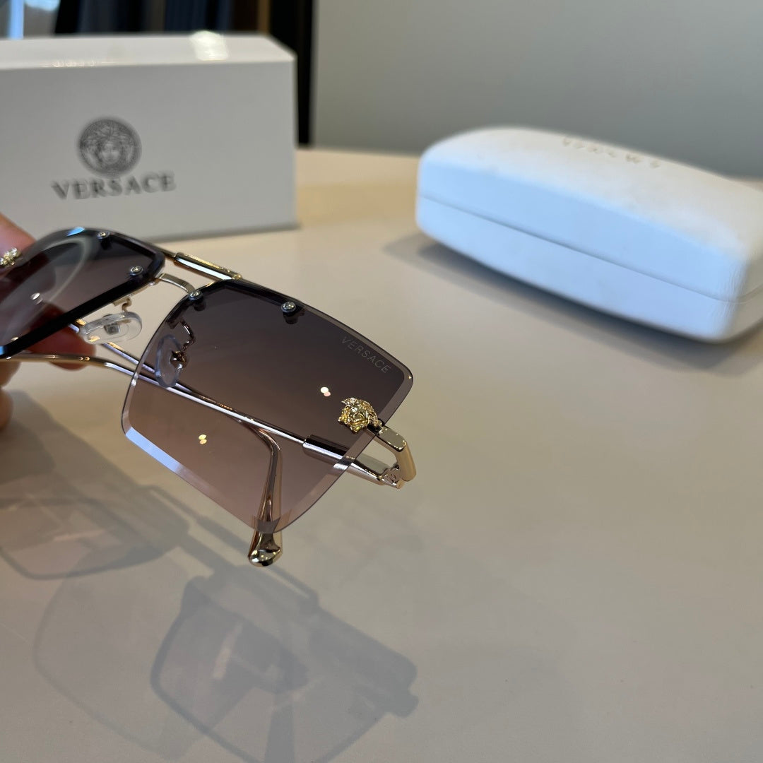 Versace Polarized Fashion Silver Lens Sunglasses for Men - 867244 - detail image 6