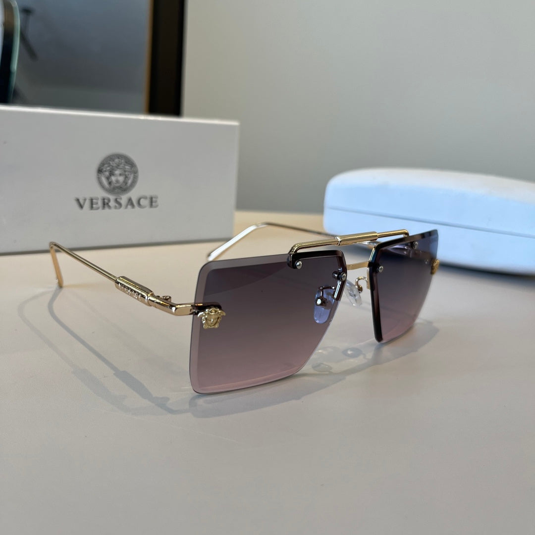 Versace Polarized Fashion Silver Lens Sunglasses for Men - 867244