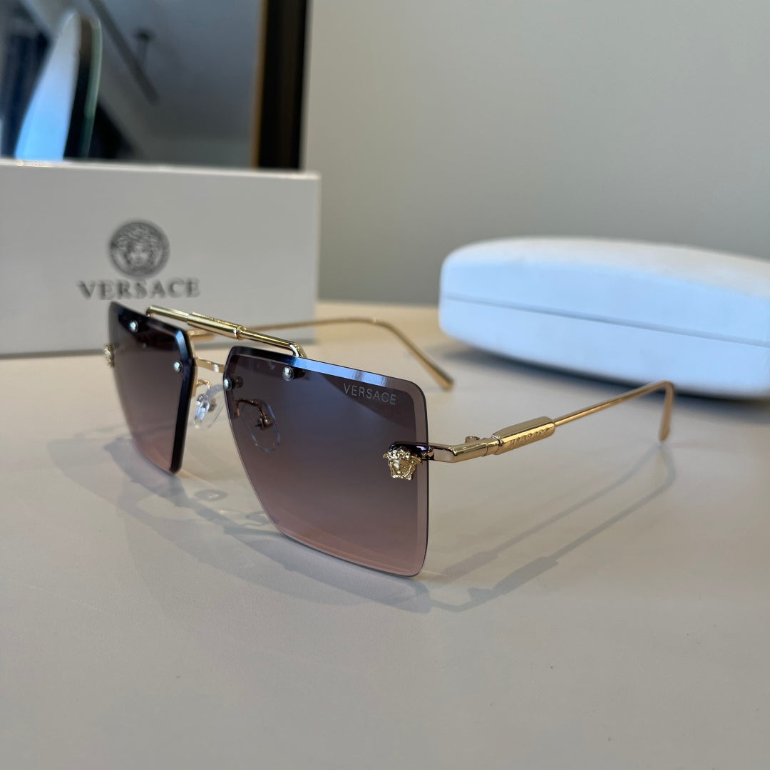 Versace Polarized Fashion Silver Lens Sunglasses for Men - 867244 - detail image 3