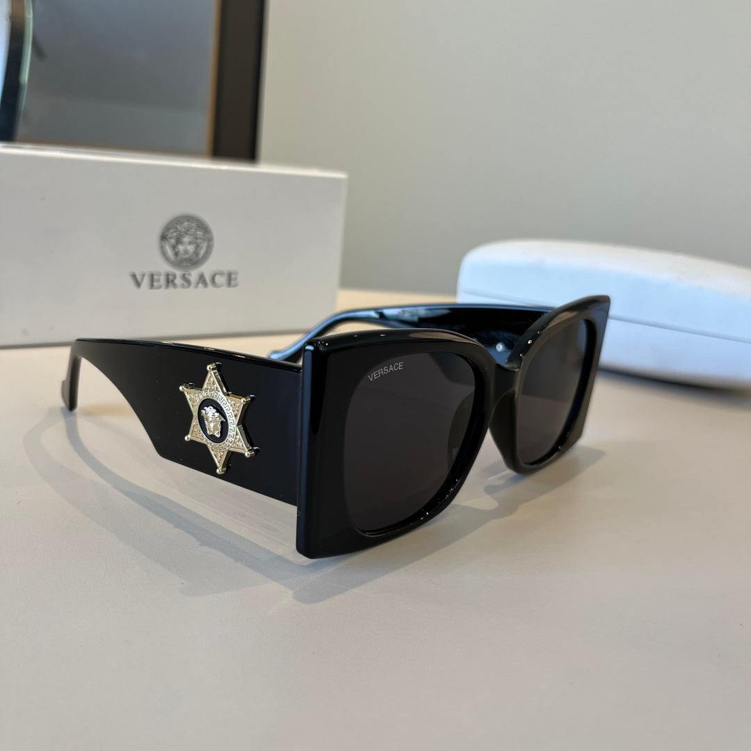 Versace Fashion Black Lens Sunglasses for Men & Women - 432827