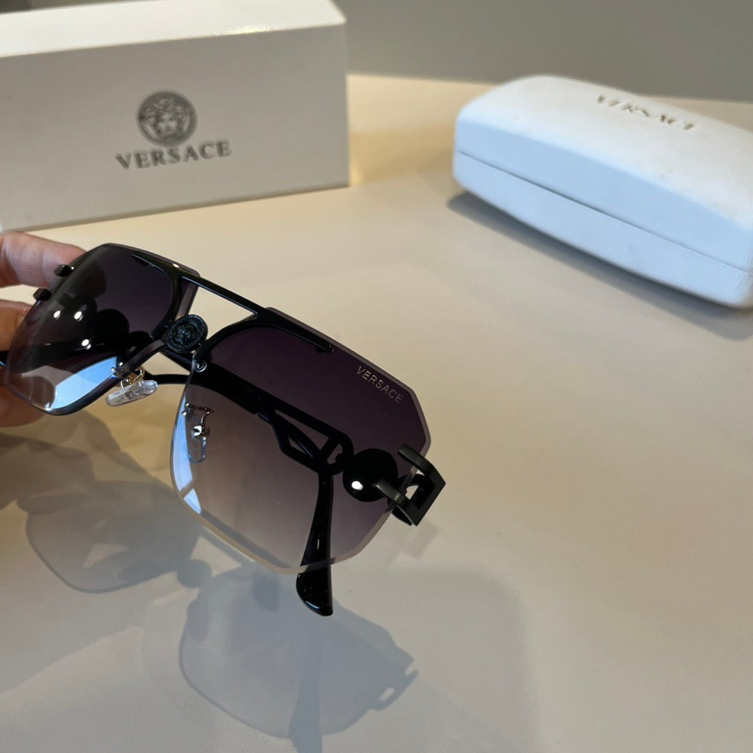 Versace Polarized Fashion Silver Lens Sunglasses for Men - detail image 9