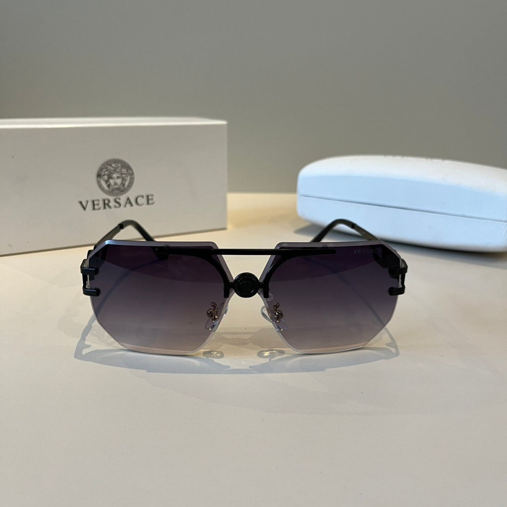 Versace Polarized Fashion Silver Lens Sunglasses for Men - detail image 2