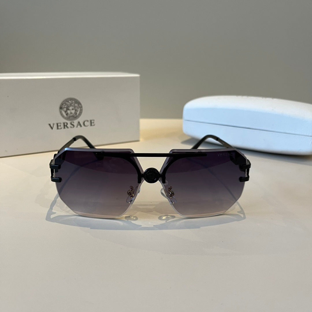 Versace Polarized Fashion Silver Lens Sunglasses for Men - detail image 2