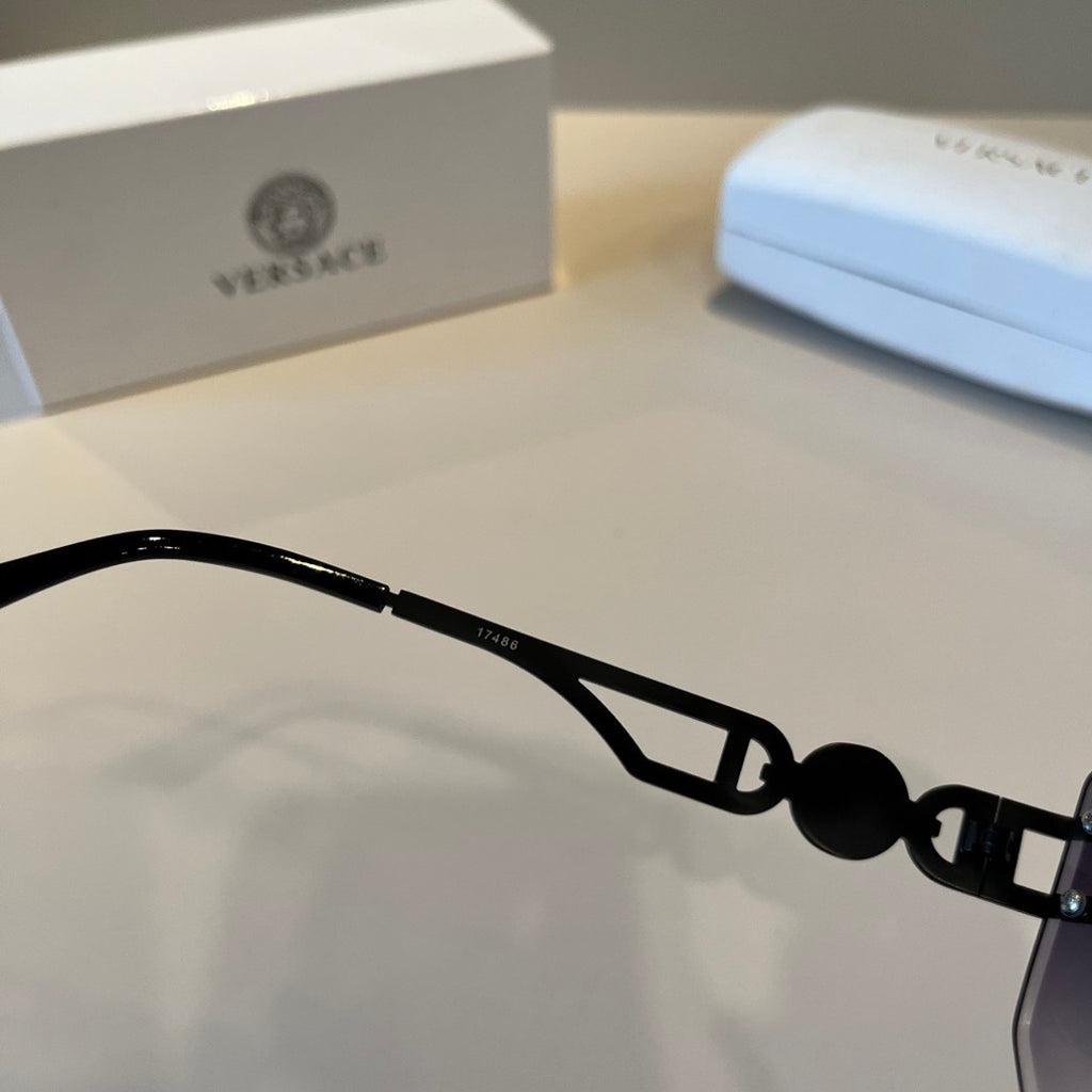 Versace Polarized Fashion Silver Lens Sunglasses for Men - detail image 6