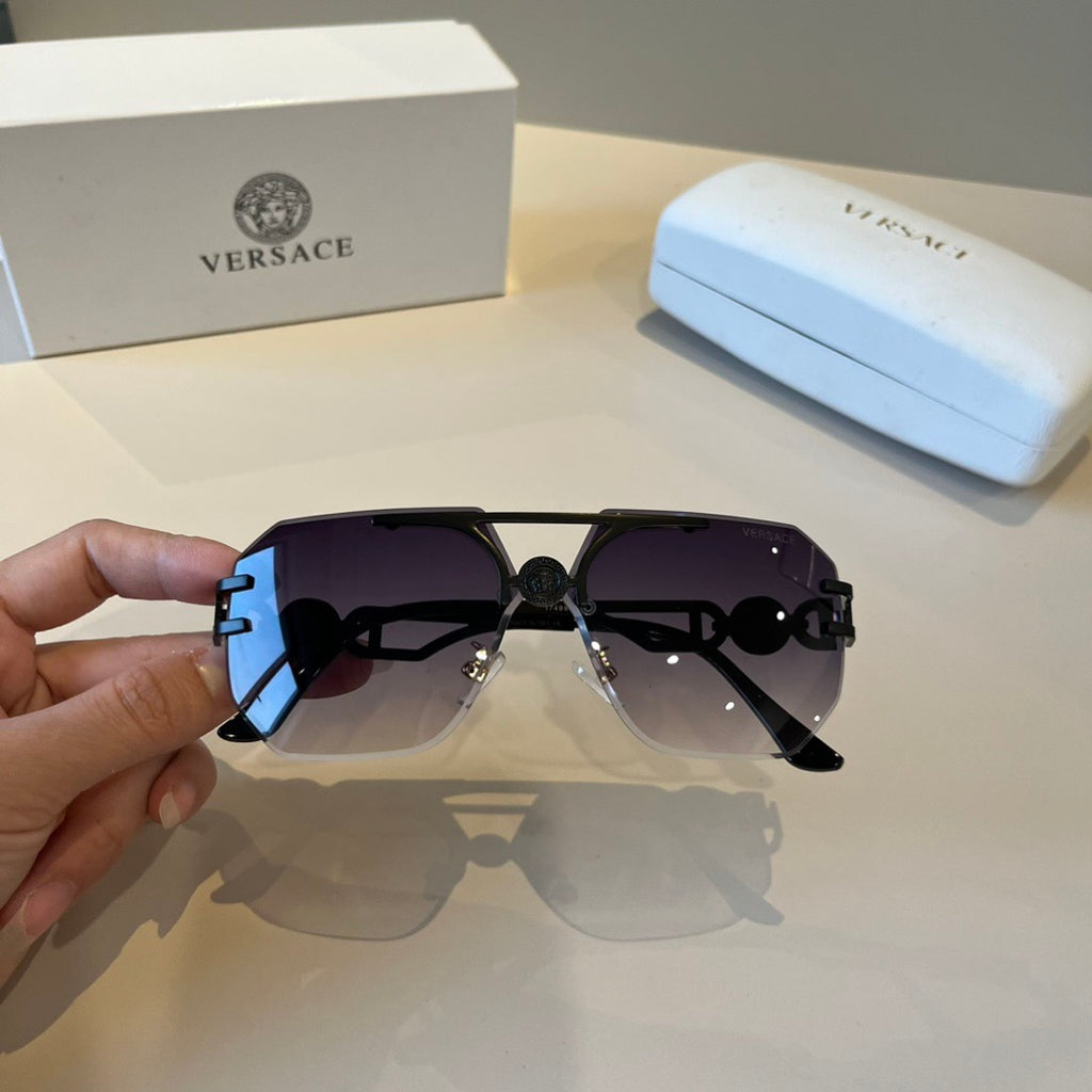 Versace Polarized Fashion Silver Lens Sunglasses for Men - detail image 10